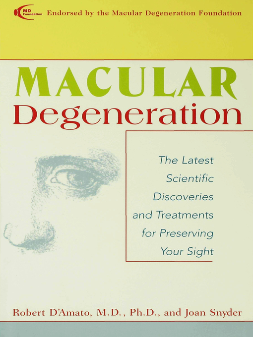 Title details for Macular Degeneration by Joan Snyder - Available